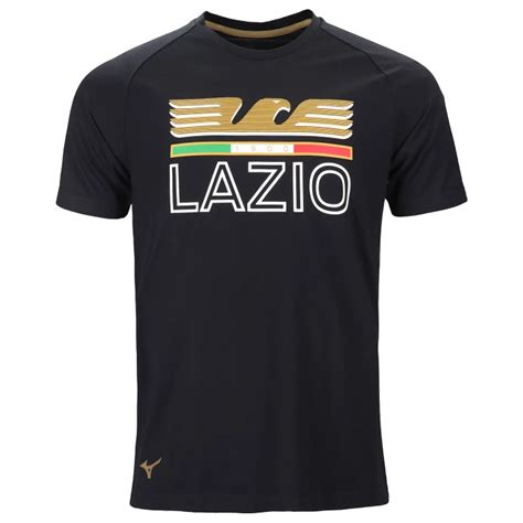 SS LAZIO BLACK LOGO T-SHIRT 2023/24