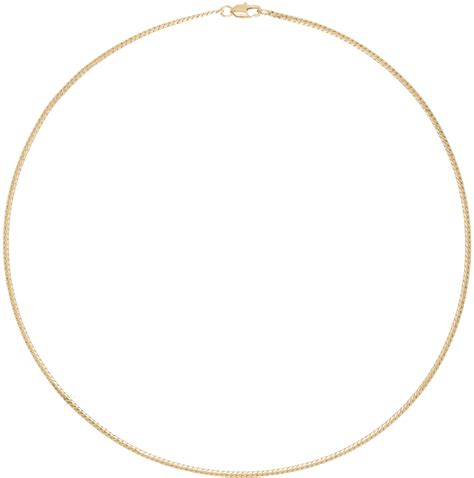 Laura Lombardi Gold Mini Omega Chain Necklace Ssense