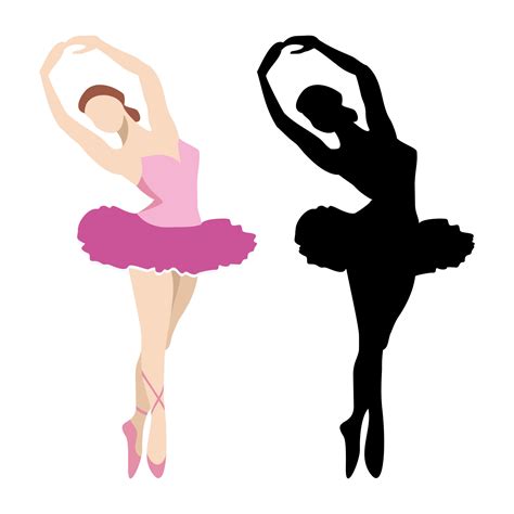 Ballet Dancer Silhouette Pink