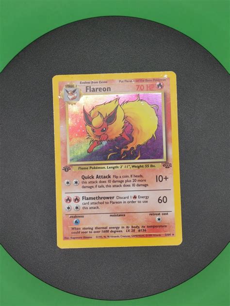 Mavin 1st Edition Flareon 364 Jungle Set Holo Rare 1999 Pokemon Card