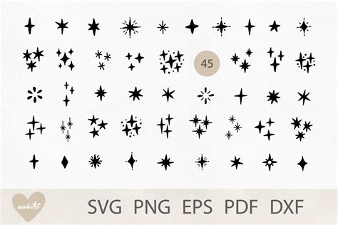 Stars Svg Bundle Sparkle Svg Graphic By Alenakovalart · Creative Fabrica