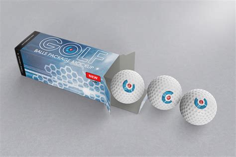 Golfballs Package Mock Up Behance