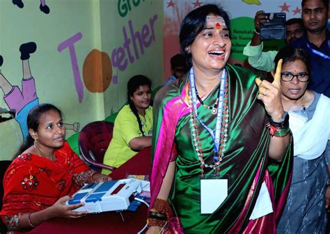 Bjp Candidate From Hyderabad Lok Sabha Constituency Madhavi Latha