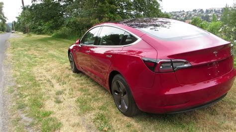 Red Tesla Model 3 Youtube