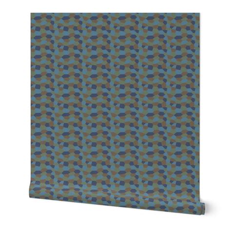 1 6 Scale WWI Lozenge Night Camo For Wallpaper Spoonflower