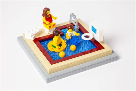 Bridgeport Indoor Pool custom Lego project - Door County Bricks