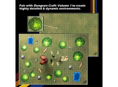 Dungeon Craft Battle Map Grasslands Gamezone No