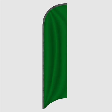 Dark Green Solid Color Feather Flag Flags Galore