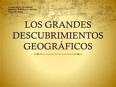 Ppt Los Grandes Descubrimientos Geogr Ficos Powerpoint Presentation