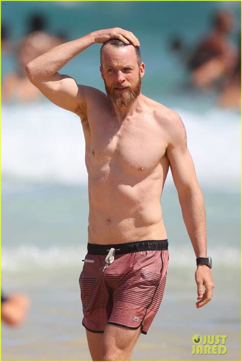 Photo Hamish Blake Shirtless Beach Day Photo Just Jared