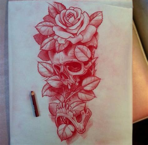 Skull And Roses Skull Rose Tattoos Skull Tattoo Design Skull Hand