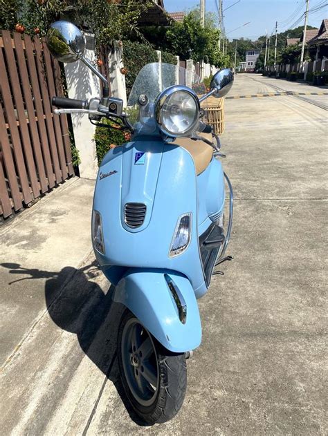 ขออนุญาตขาย Vespa Lxv 150 3vie สีฟ้าbaby Blue รถแม่บ้านใช้ค่ะ Ennxo