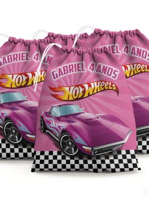 Sacolinha Lembrancinha Hot Wheels Pista De Corrida Elo7