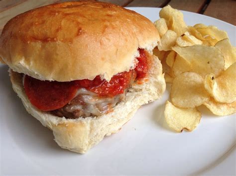 Pepperoni Pizza Burger The Home Cook Flickr