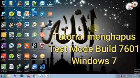 Work Tutorial Menghilangkan Test Mode Windows Build Youtube