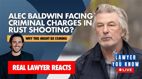 LIVE Real Lawyer Reacts To Alec Baldwin Facing Criminal Charges In