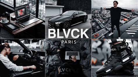 BLVCK PARIS Presets Lightroom Mobile Presets DNG Black Tone Preset