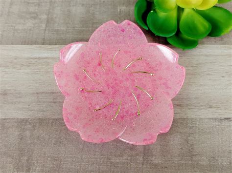 Resin Cherry Blossom Trinket Tray Ring Dish Flower T Friendship T Mothers Day T Wedding