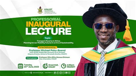 Professorial Inaugural Lecture By Professor Micheal Poku Boansi YouTube