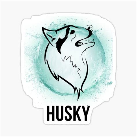 Siberian Husky Sticker For Sale By Chachiarts Redbubble