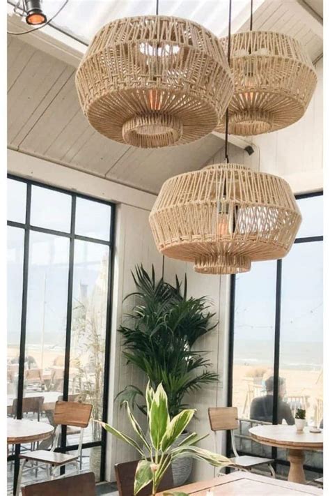 9+ Rattan Light Fixtures For A Breezy Coastal Look - Beachy Lighting