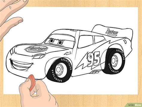 How To Draw Lightning Mcqueen Steps With Pictures Lightning