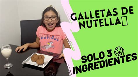 Galletas Con Tan Solo 3 Ingredientes😱 💜las Mejores Galletas De Nutella💜 Youtube