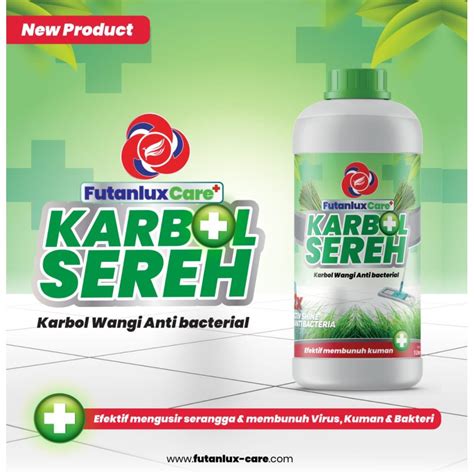 Jual Futanlux Karbol Anti Bacterial Aroma Sereh 1 Liter Shopee