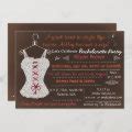 Chalkboard Cranberry Lace Lingerie Shower Invitation Zazzle