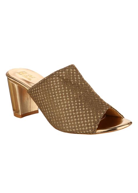 Get Embellished Peep Toe Block Heels At ₹ 1450 Lbb Shop