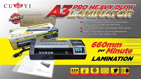 Cuyi A Pro Laminator Heavy Duty Youtube