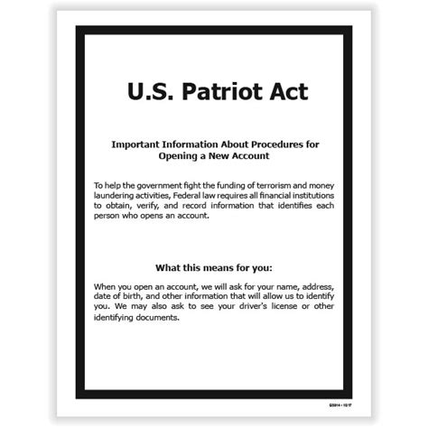 Usa Patriot Act Poster Poster Guard