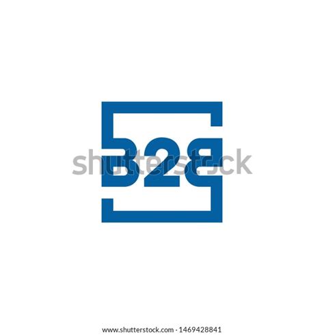 B2b Logo Design Vector Template Stock Vector (Royalty Free) 1469428841