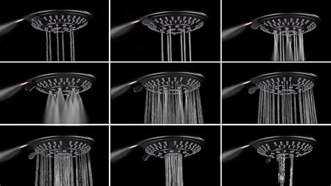 Hausun Handheld Shower Head With On Off Switch 5 Spray Settings 6 5