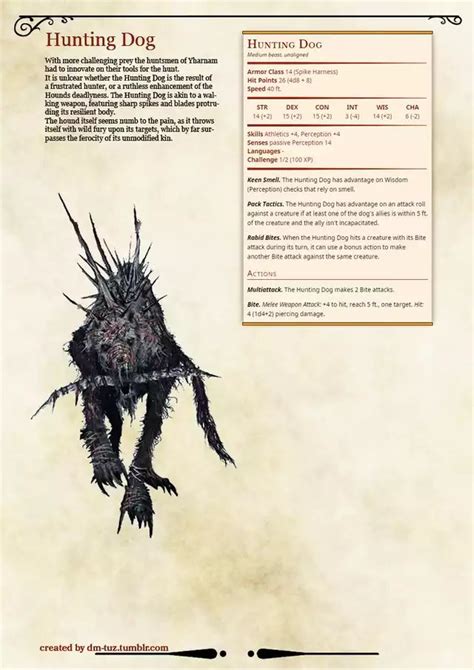 Bloodborne Monster Manual By DM Tuz Part 1 Dnd Dragons Dungeons