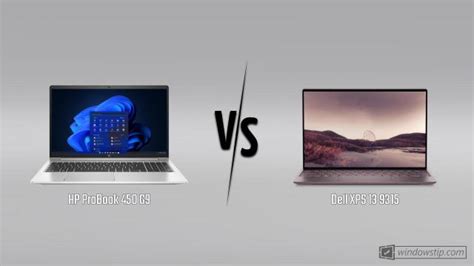 HP ProBook 450 G9 vs. Dell XPS 13 9315: Full specs comparison