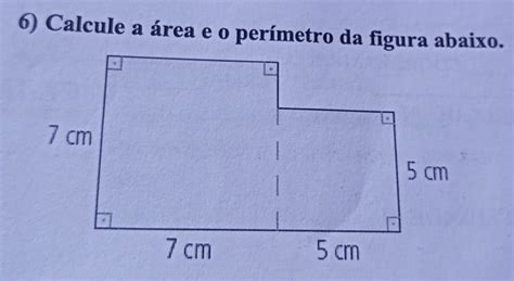 Solved 6 Calcule A área E O Perímetro Da Figura Abaixo [others]