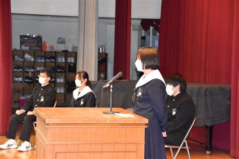 令和5年度前期委員会委員長選挙 津島市立藤浪中学校