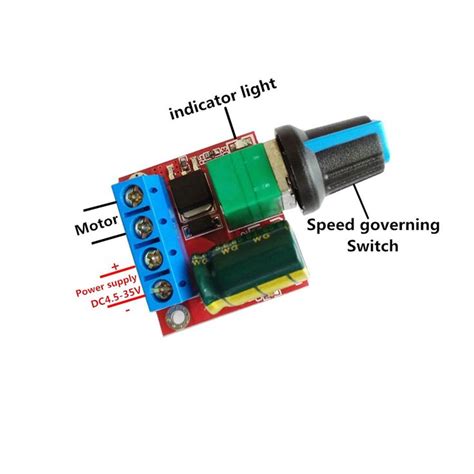 5A 90W PWM 12V DC Motor Speed Controller Module DC DC 4 5V 35V