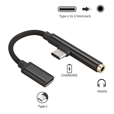 Adaptor In Casti Si Charger Usb Type C Mm Jack Splitter