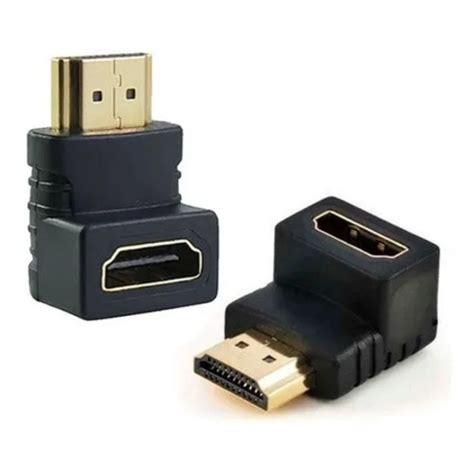 Adaptador Curva Hdmi Em L Graus Macho X Femea Tv Parede Shopee Brasil