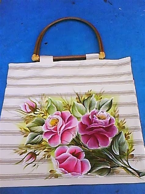 Minhas Pinturas Em Tecido Bolsas Pintura