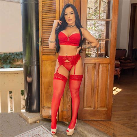 Conjunto de Lingerie Fitmoda Vermelho em Renda Jacatrônica Submarino