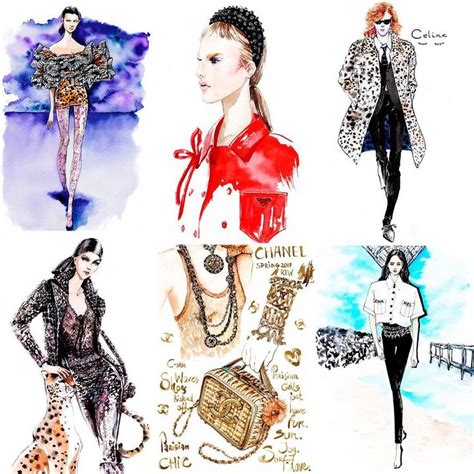 Instagram Olga Balai Fashion Illustrator