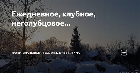 Ежедневное, клубное, неголубцовое... | Валентина Щипова. Веселая жизнь ...