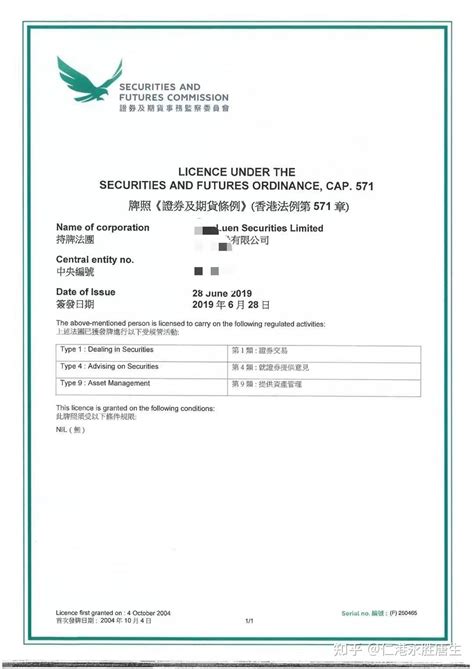 香港证监会牌照分别介绍 知乎