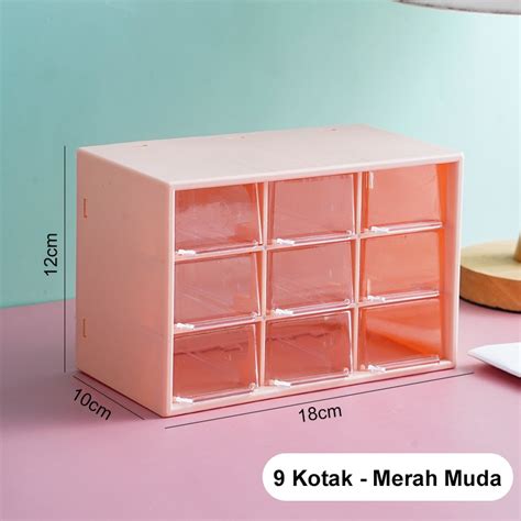 Jual Laci Mini Susun Kotak Perhiasan 9 Sekat Kotak Laci Mini Laci Kecil