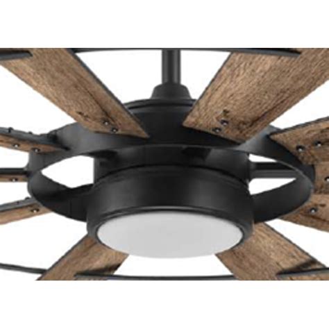 Harbor Breeze Henderson 60-in Matte Black LED Indoor Ceiling Fan with ...