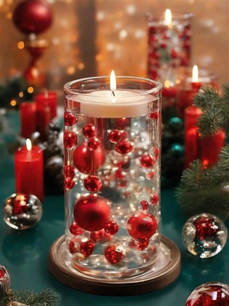 Christmas Floating Candle Centerpieces Diy With Water Beads