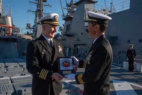 Dvids Images Jmsdf Escort Division Change Of Command Ceremony